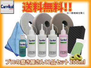 送料無料【業務用カーピカルコンパウンド 12品セット 200ml】爪キズ ひっかき傷 線傷 鏡面仕上 ガラスコーティング バフ磨き 最終磨き