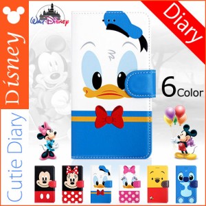 送料無料(速達メール便) Disney Cutie Diary 手帳型 ケース iPhone SE第1世代 SE 6s 6 Plus 5s 5 Galaxy S6 edge