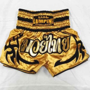 新品 サテン 96 LUMPINI ボクシング パンツ S/M/L/XL 選択 金色　/ムエタイ/トランクス/通販/大人/キッズ/ジュニア/子供