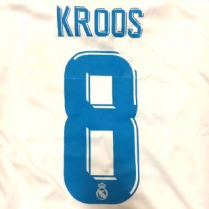 子供用 K001 18 レアルマドリード KROOS*8 クルース 白 ゲームシャツ パンツ付 /サッカー/キッズ/ジュニア/ユニフォーム