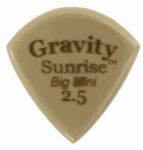 GRAVITY GUITAR PICK/GGSUB25 Gold Sunrise Big Mini【グラビティギターピック】【メール便発送代引き不可】