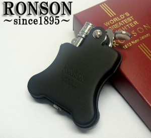 送料210円〜RONSON(ロンソン)Banjoバンジョー01-1027(黒マット)オイルライター 真鍮(日本製) おまけ付き