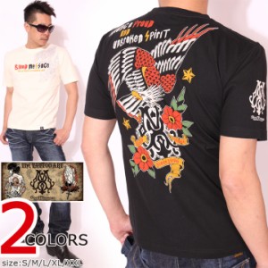 BLOOD MESSAGE EAGLE 半袖 Tシャツ(BLST-1020)ブラッドメッセージ【メール便送発送】ポスト投函の為※日時指定・代引き不可