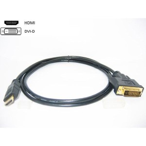 DVI-D to HDMI 1.8m　極細金メッキケーブルDVHD-18GS 変換名人/4571284886629