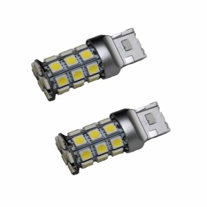 e-auto fun LED 24V専用　T20シングル/S25シングルピン角180°高輝度 3チップSMD5050チップ　27連 ホワイト6000k 極性フリー 　2個セット