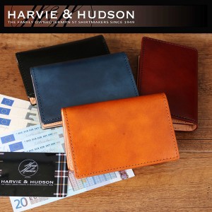 HARVIE&HUDSON ハービーアンドハドソン イタリアキャピタルレザー カードケース 名刺入れ 選択 HA-5004 定価8640円