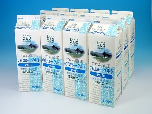 フロム蔵王のむヨーグルト1000ml×12本/送料別/冷蔵/単独発送のため他商品同梱不可/沖縄・離島送料加算