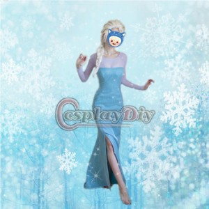 高品質 高級コスプレ衣装 ディズニー風 アナと雪の女王 セクシー アナ/エルサ ドレス Frozen Princess Costume Princess Elsa Dress