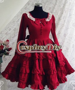 高品質 高級コスプレ衣装 オリジナル ドレス メイド ロリータ コスチューム high quality gothic Red lolita dress for Christmas 