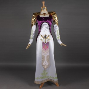 高品質 高級コスプレ衣装 ゼルダの伝説 風 ゼルダ姫 タイプ The Legend Of Zelda Princess Zelda Twilight Princess dress 