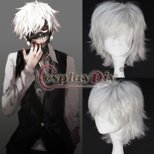 高品質 高級 コスプレ衣装 東京喰種トーキョーグール 風 金木研 カネキ タイプ wig ウイッグ オーダーメイド ウィッグ Ver.2 