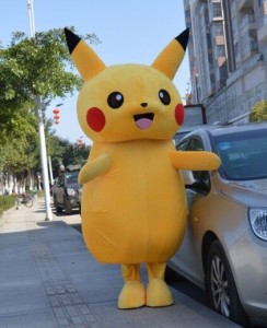 高品質 高級コスプレ衣装 着ぐるみ ポケモン 風 ピカチュウ タイプ マスコット イベント 催事などにどうぞ Pikachu Mascot Costume