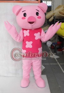 高品質 高級コスプレ衣装 着ぐるみ 子豚ちゃん pig マスコット イベント 催事 マスコット 誕生日会 サプライズ Pink Pig Mascot Cartoon