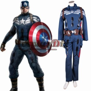 高品質 高級コスプレ衣装 キャプテン アメリカ アベンジャーズ 風 オーダーメイド Captain America Adult Men Halloween Carnival