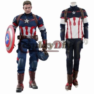 高品質 高級コスプレ衣装 キャプテン アメリカ アベンジャーズ 風 Age of Ultron Avengers Captain America Costume Steve Rogers
