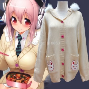 高品質 高級コスプレ衣装 すーぱーそに子 風 セーター コスチューム Super Sonico Cosplay Costume Ver.12 