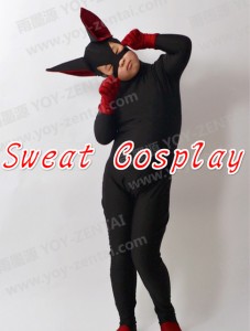 高品質 高級コスプレ衣装 ブラックキャット 猫 風 オーダーメイド ボディースーツ Little Black Cat lady kids girls Spandex Lycra 