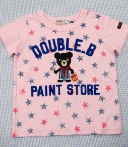 ダブルビー DOUBLE_B ミキハウス 半袖Tシャツ 80cm 新品 トップス 女の子 ベビー服 キッズ 子供服 中古 