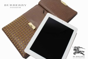 BURBERRY バーバリー PRORSUM プローサム 豪華 スタッズ レザー iPad ケース アイパッド　男 女 メンズ レディース プレゼント A514.. 