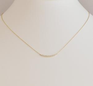 K10金 ダイヤモンド ライン ネックレス Yg Pg Wgの通販はau Wowma