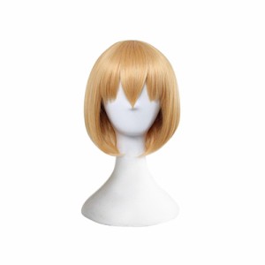 けものフレンズ サーバル コスプレウィッグ　かつら cosplay wig 耐熱 変装用ウィッグ専用ネット付 