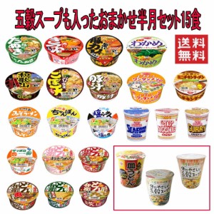 ミニカップ麺 五穀スープも入ったおまかせ15食セット  関東圏送料無料