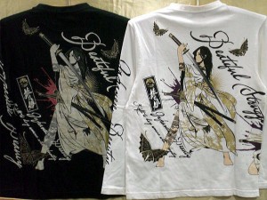 絡繰魂　和柄　抜刀娘  結愛＆穂乃花　 長袖Tシャツ カラクリ魂