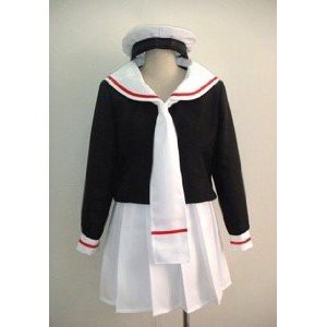 カードキャプターさくら★CCさくら 木之本桜が通う私立友枝小学校 女子制服風   コスプレ衣装＋ウイッグ  コスチューム