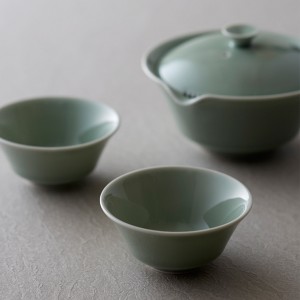 WDH 宝瓶 急須と湯呑のセット 茶器 茶道具 日本製 桐箱入り / 結婚祝い プレゼント ギフト 