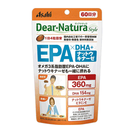 【アサヒフード】ディアナチュラ スタイル　EPA×DHA+ナットウキナーゼ 60日分 240粒