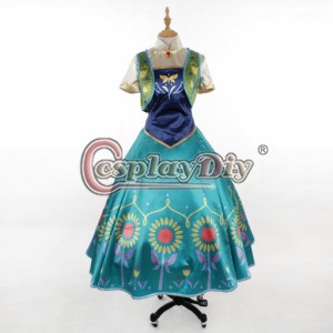 高品質 高級コスプレ衣装 ディズニー風 アナと雪の女王 アナ/エルサ タイプ ドレス 2015 Fever Sexy Cinderella ANNA Dress Ver.5