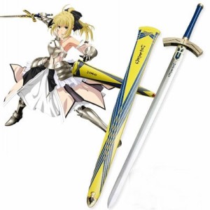 高品質 高級 コスプレ道具 Fate／stay night （フェイト ステイナイト）風 Excalibur+Avalon 武器 短剣 刀（模造）ソード オーダーメイド