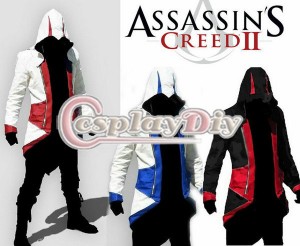 高品質 高級コスプレ衣装 アサシン クリード 3 風 ジャケット アウター コート Assassins Creed 2 II Conner Kenway Hoodie Coat Jacket