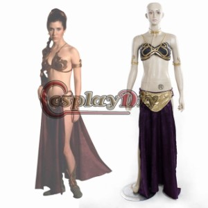 高品質 高級コスプレ衣装 スターウォーズ 風 レイア・オーガナ 姫 タイプ オーダーメイド ドレス Star Wars Princess Leia Slave Dress