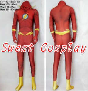 高品質 高級コスプレ衣装 ザ・フラッシュ 風 ジャケット ボディースーツ コスチューム The Flash Costume Red Flash Spandex Lycra