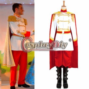 高品質 高級コスプレ衣装 ディズニー シンデレラ 風 ドレス 王子 オーダーメイド Fairy Tales Cinderella Prince Charming Ver.2