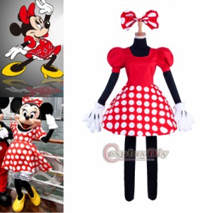 高品質 高級コスプレ衣装 ディズニー ハロウィン 風 ミニー タイプ ダンサー衣装 Minnie Mouse Outfit Cosplay Costume