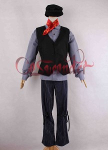 高品質 高級コスプレ衣装 ディズニー メリー・ポピンズ 風 バート タイプ ドレス オーダーメイド Mary Poppins Bert Cosplay Costume