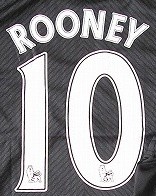 子供用 K030 14 マンチェスター ROONEY*10 ルーニー 黒青V パンツ付 /サッカー/キッズ/ジュニア/ユニフォーム /上下セット