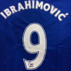 大人用 A030 17 マンチェスター IBRAHIMOVIC*9 イブラヒモビッチ 青赤 ゲームシャツ パンツ付 /サッカー/チームオーダー/ユニフォーム