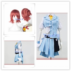 マクロスΔ   カナメ・バッカニア   ウイッグ付  コスプレ衣装   高品質  新品 Cosplay アニメ  コスチューム