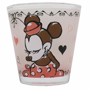 ◆ミニーマウス カラー フロストグラス （ディズニー）マグカップ おしゃれ コップ マグ 食器(D46)