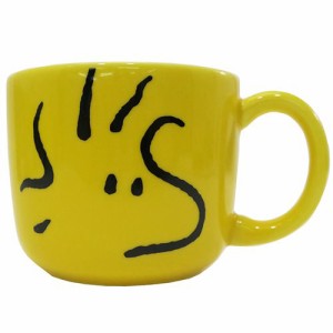 ◆ウッドストック 磁器製マグ/シンプルフェイス（贈り物、お土産,キャラクター可愛い 食器 ギフトマグカップ おしゃれ コップ (306)