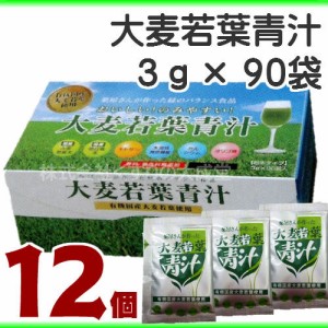 大麦若葉青汁 粉末タイプ (3g×90袋)270g 12個 九州薬品工業 3g×90袋入