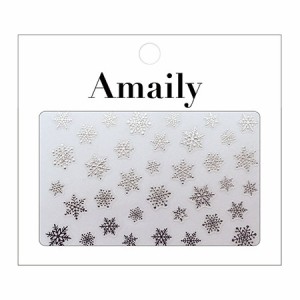 アメイリー★Ｎｏ．３−２２　雪の結晶オシャレすぎるネイルシール・Amaily 大人可愛い♪ペディキュアにも♪