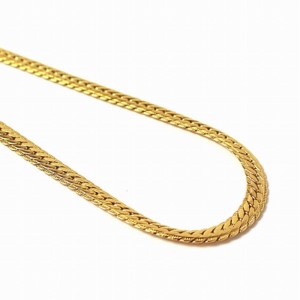 メンズ ネックレス18金 メッキ 6 mm Wide Snake Chain Necklace ゴールド 高級ケース付き