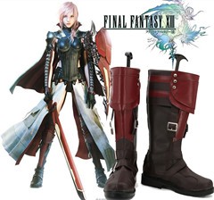 Gargamel コスプレ靴 FF13 ファイナルファンタジー13 Lightning Returns: Final Fantasy XIII ライトニング コスプレブーツm2690