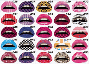 ハロウィン リップタトゥーシール ダンス 唇 リップステッカー リップシール リップタトゥー LIPs Sticker 品番：026-050