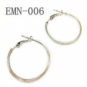 シンプルなリングピアス、フープピアス EMN-006