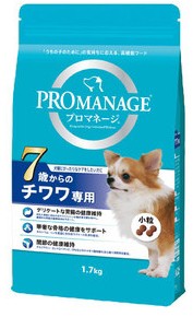 【マースジャパン】プロマネージ　７歳からのチワワ専用　１．７ｋｇｘ６個（ケース販売）　ＫＰＭ５１